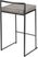 Sora Stone Chrome Counter Height Stool (Set of 2)
