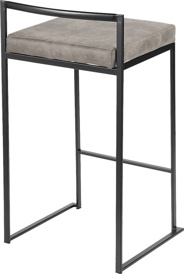 Sora Stone Chrome Counter Height Stool (Set of 2) - Thumbnail - Image 2