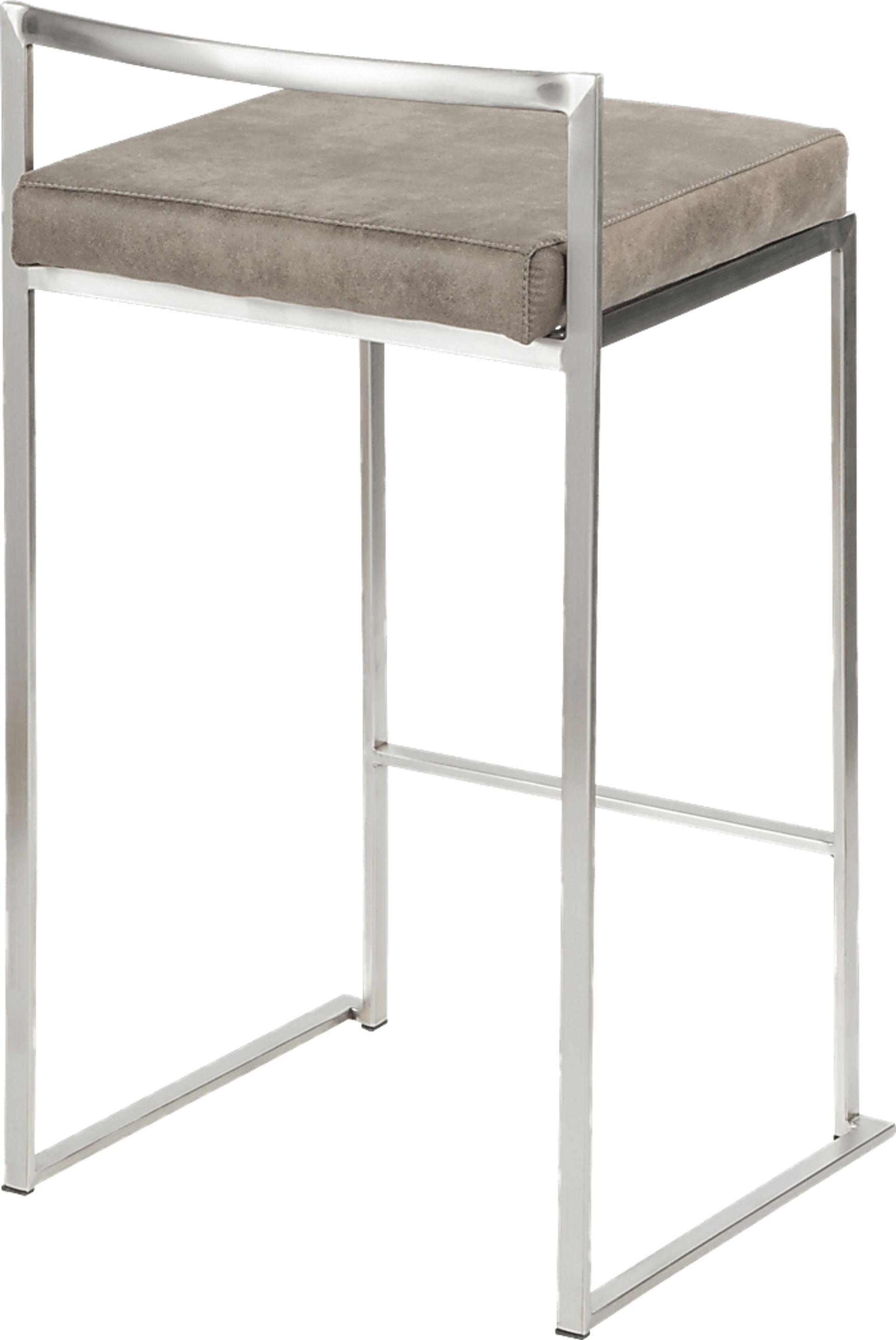 Sora Stone Silver Counter Height Stool (Set of 2) - Image 2