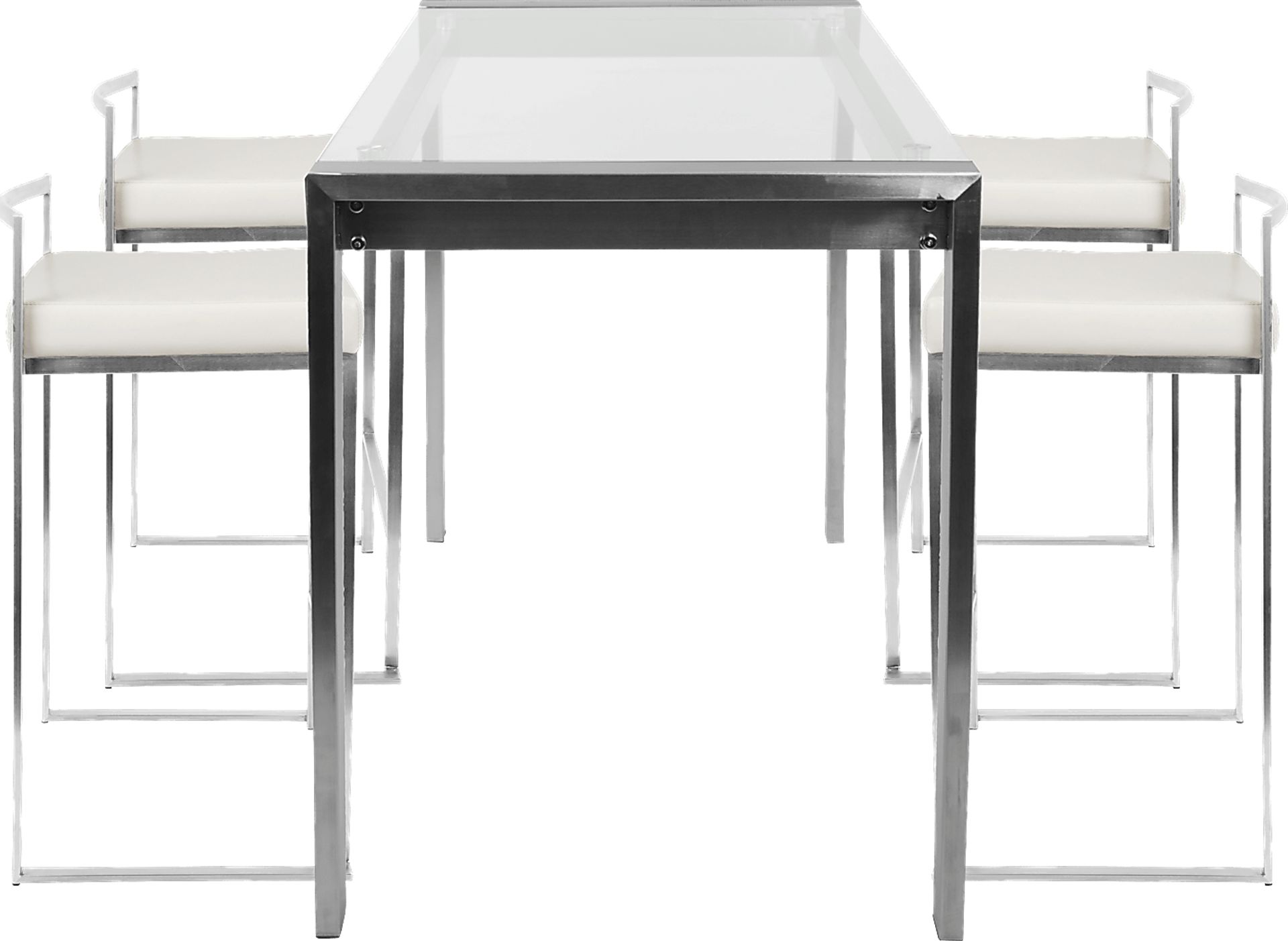 Sora White Counter Table Set - Image 3