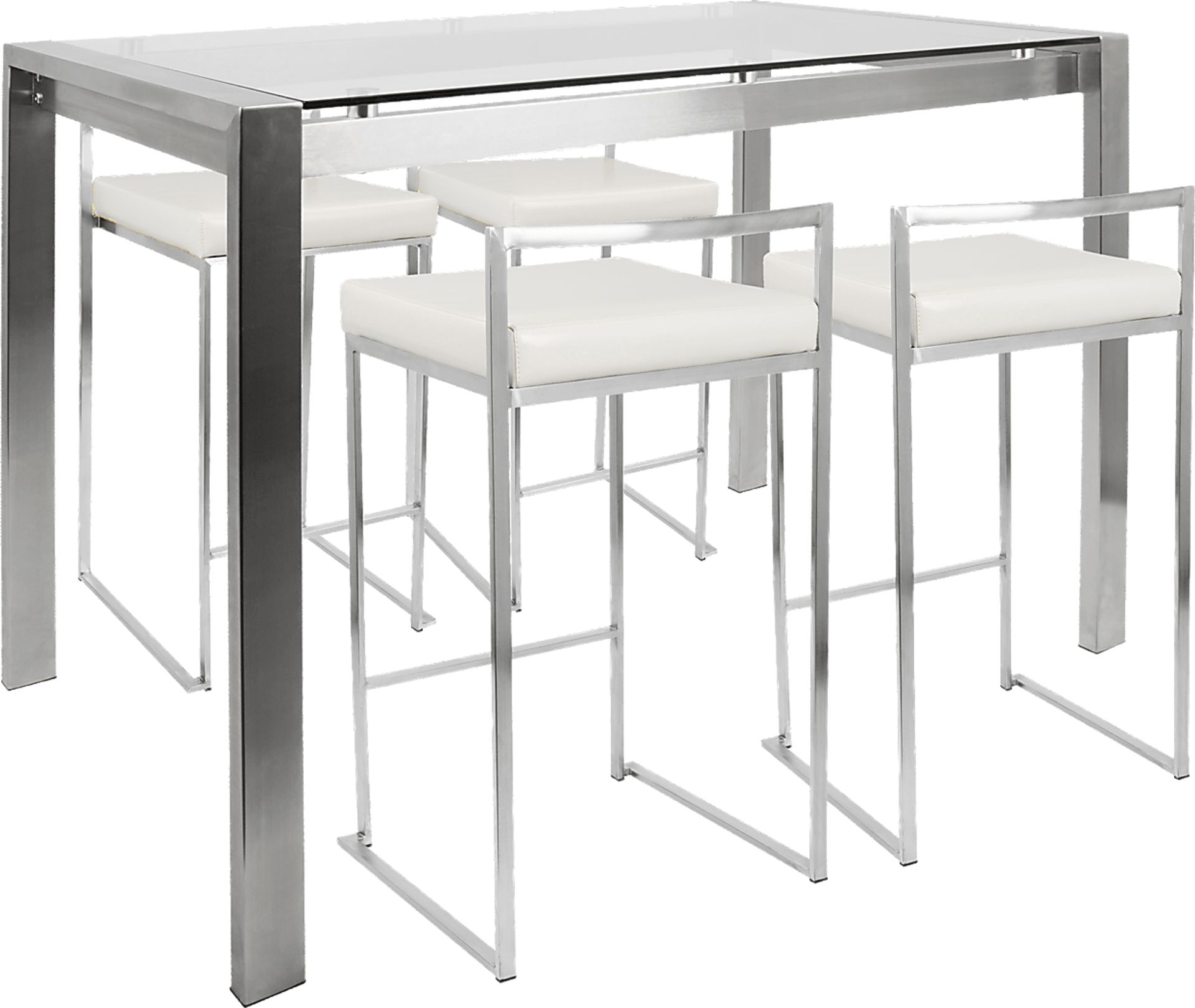 Sora White Counter Table Set - Image 1