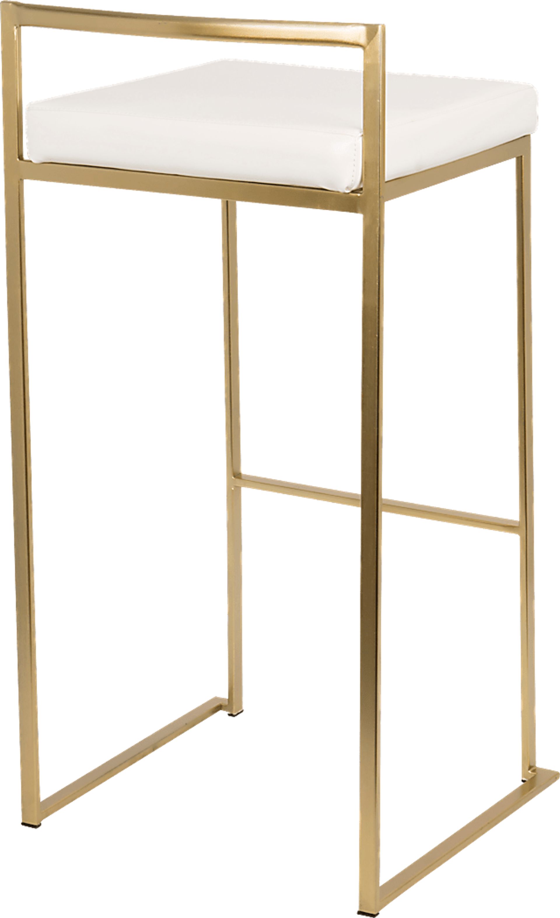 Sora White Gold Barstool (Set of 2) - Image 2