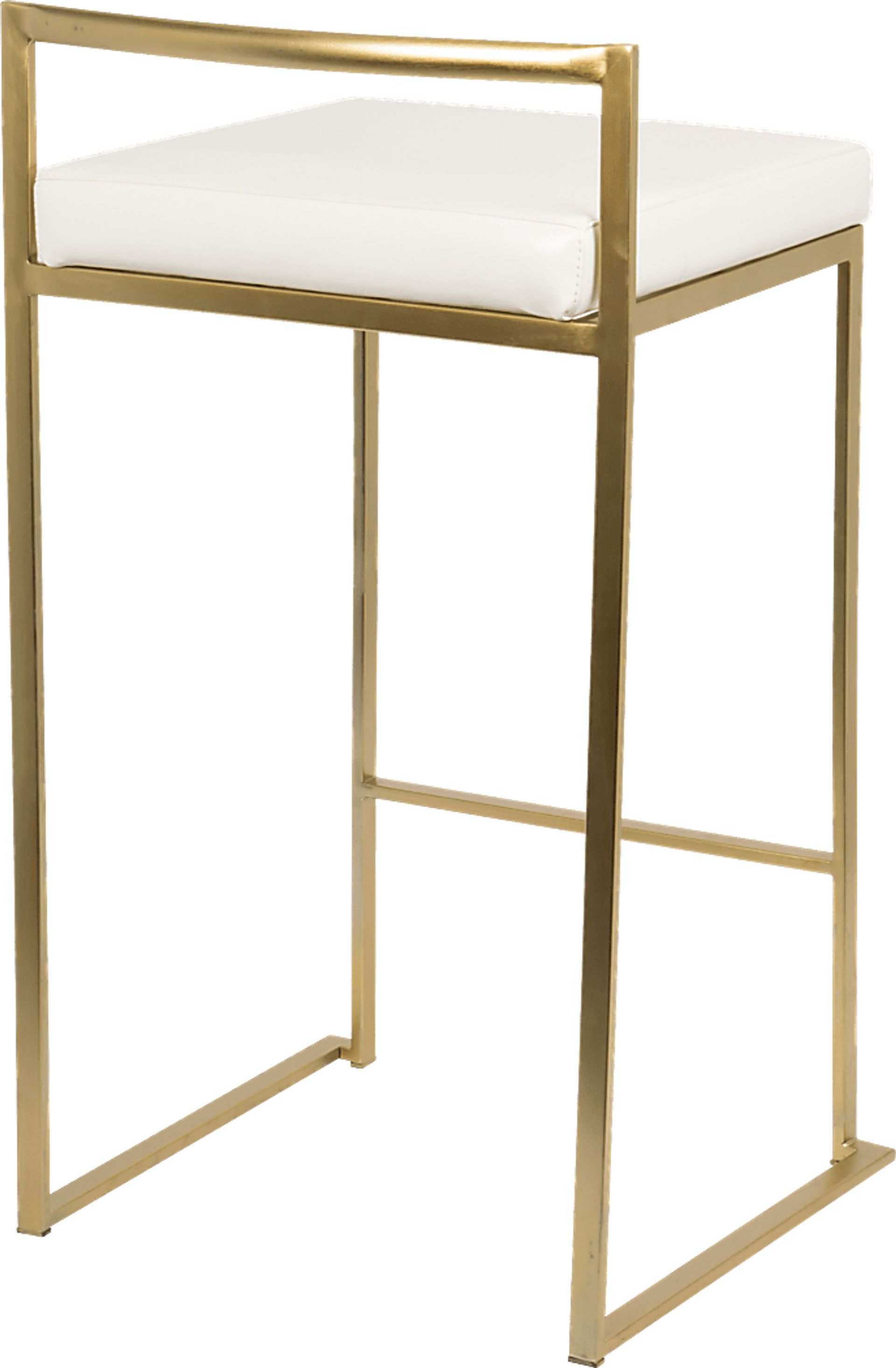 Sora White Gold UltraHyde Counter Height Stool (Set of 2) - Image 2