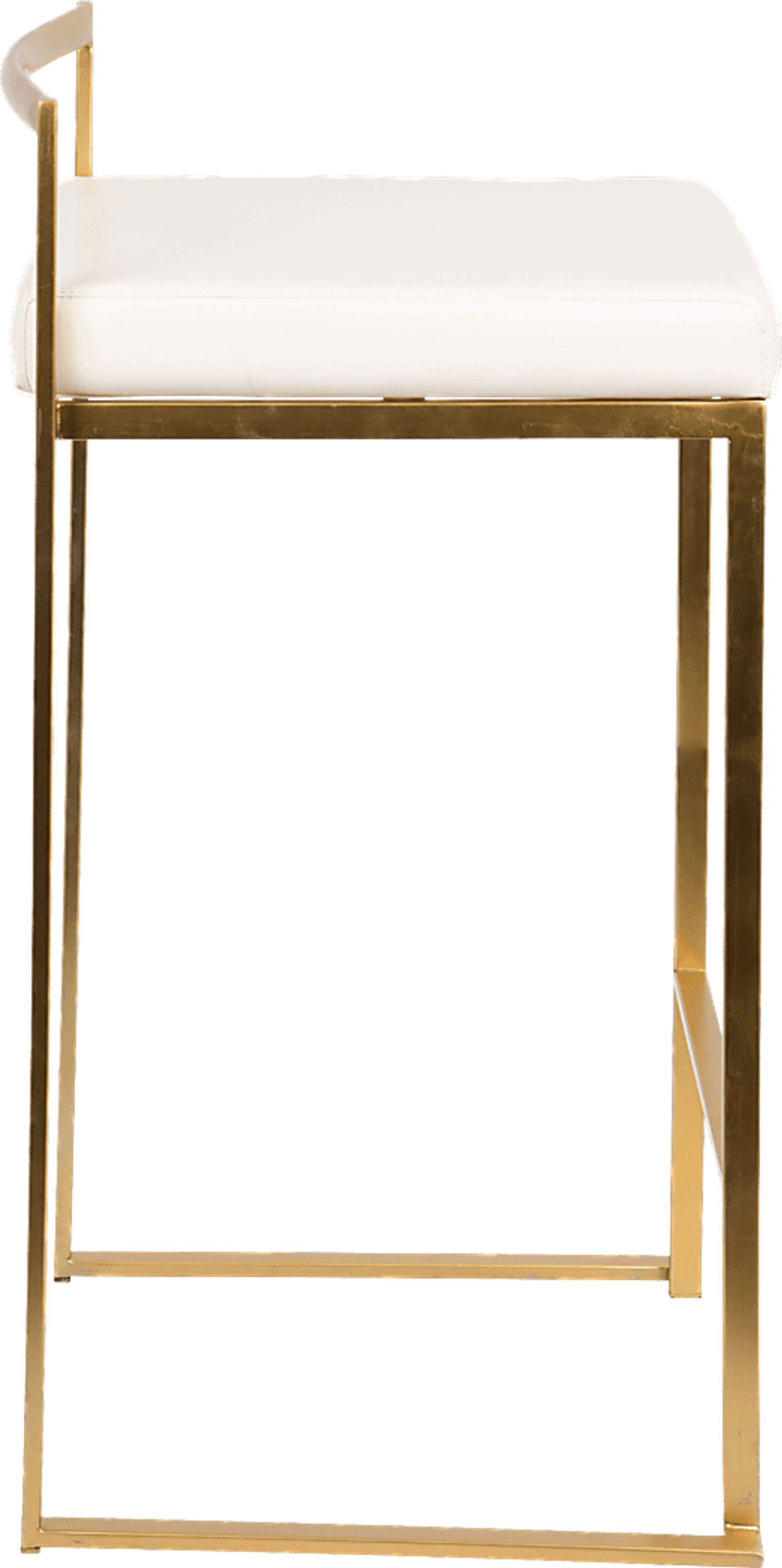 Sora White Gold UltraHyde Counter Height Stool (Set of 2) - Image 3