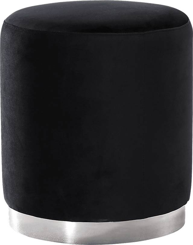 Soraya Black Ottoman - Thumbnail - Image 1