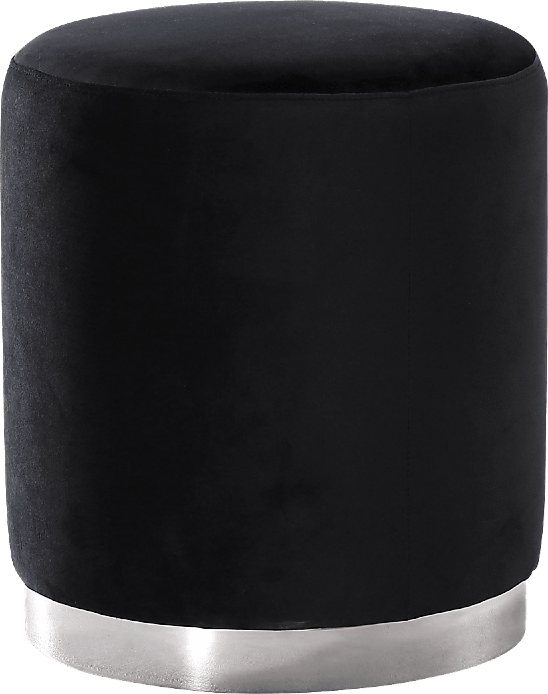 Soraya Black Ottoman - Image 1