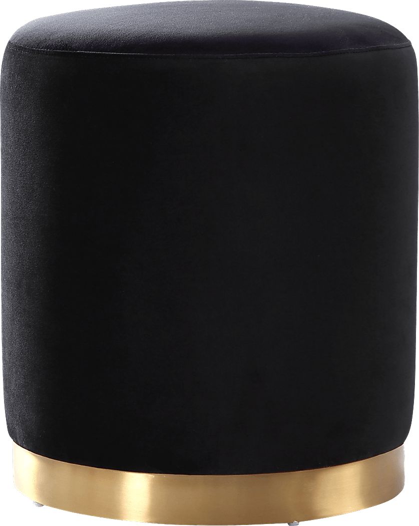Soraya Black Ottoman