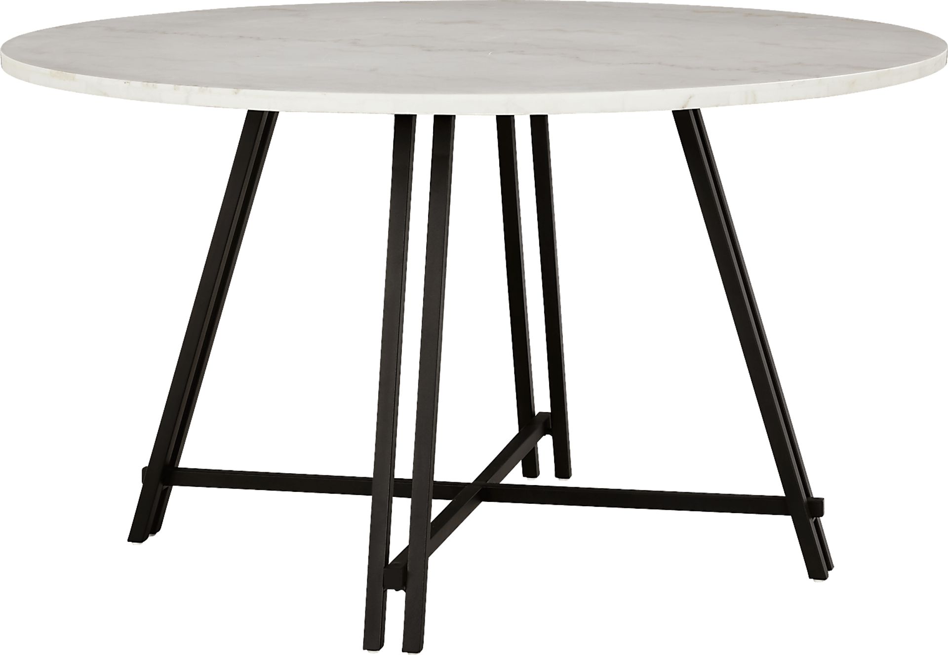 Soraya Street White 5 Pc Dining Room with Loft Side Gray Chairs - Image 2