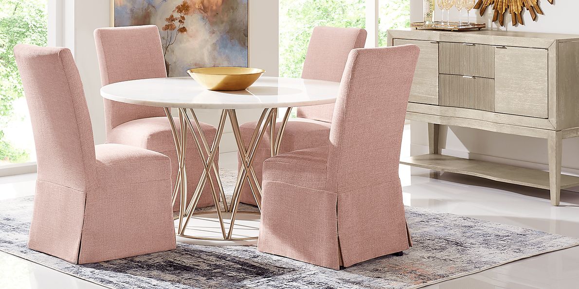 Blush dining 2025 room set