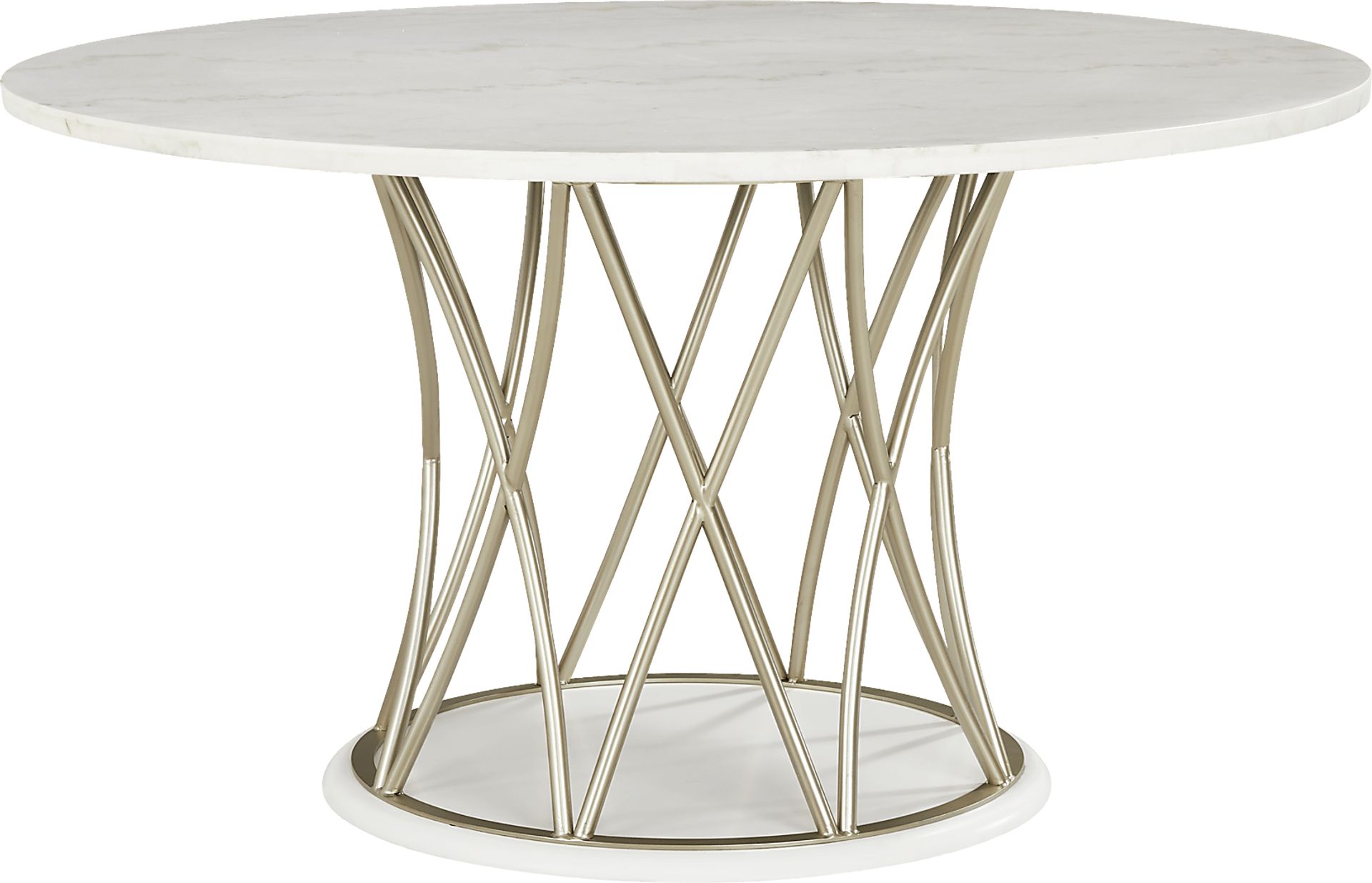 Soraya Street White 5 Pc Dining Room with Blush Side Chairs - Image 2