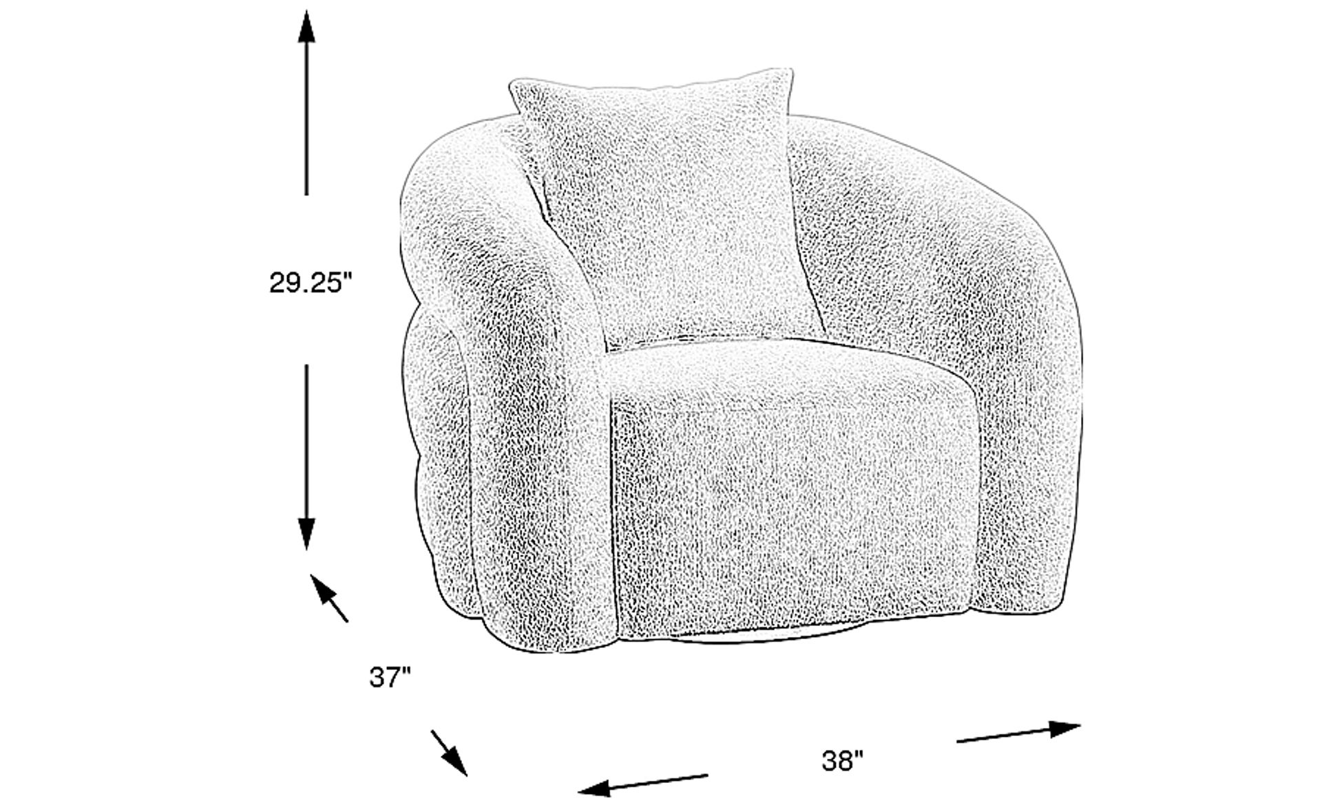 Dimension Image. Please refer to the Dimension Tab on this page for dimension details.