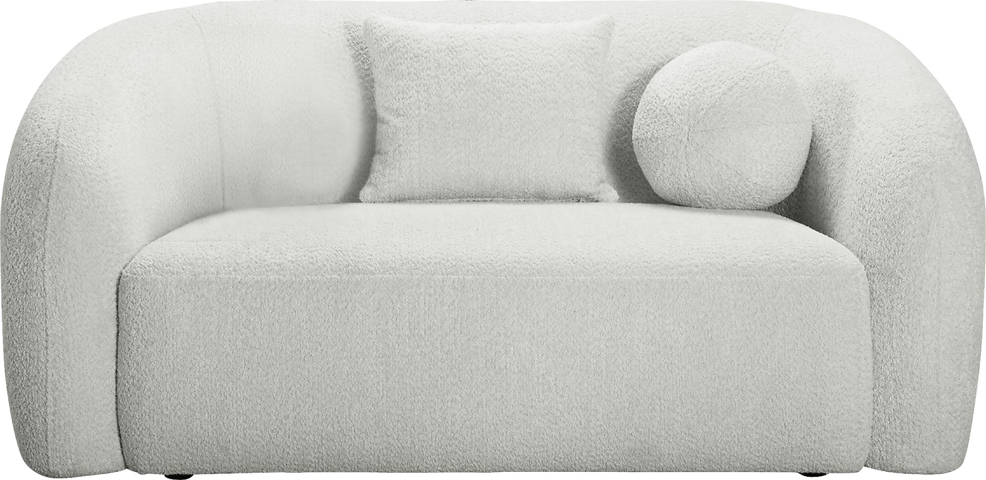 Sorbetto Light Gray Loveseat - Image 1