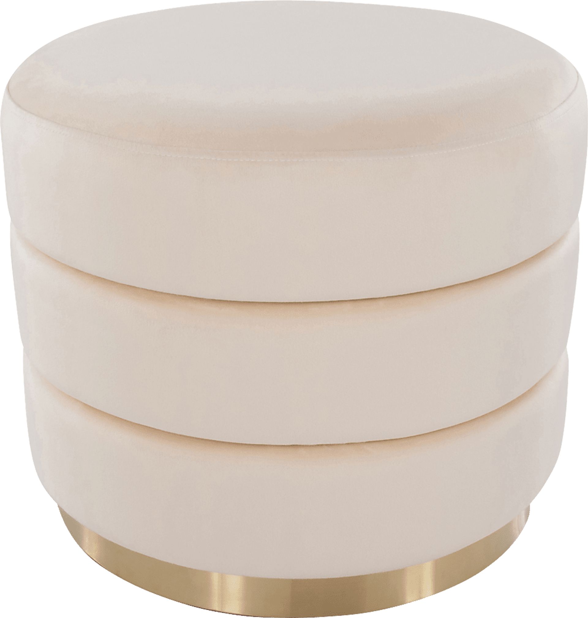 Sorbonne Cream Ottoman - Image 4