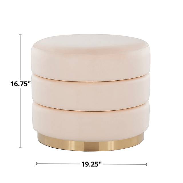 Sorbonne Cream Ottoman - Thumbnail - Image 5