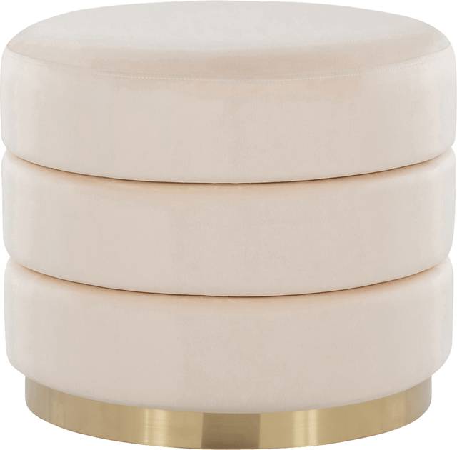 Sorbonne Cream Ottoman - Thumbnail - Image 1