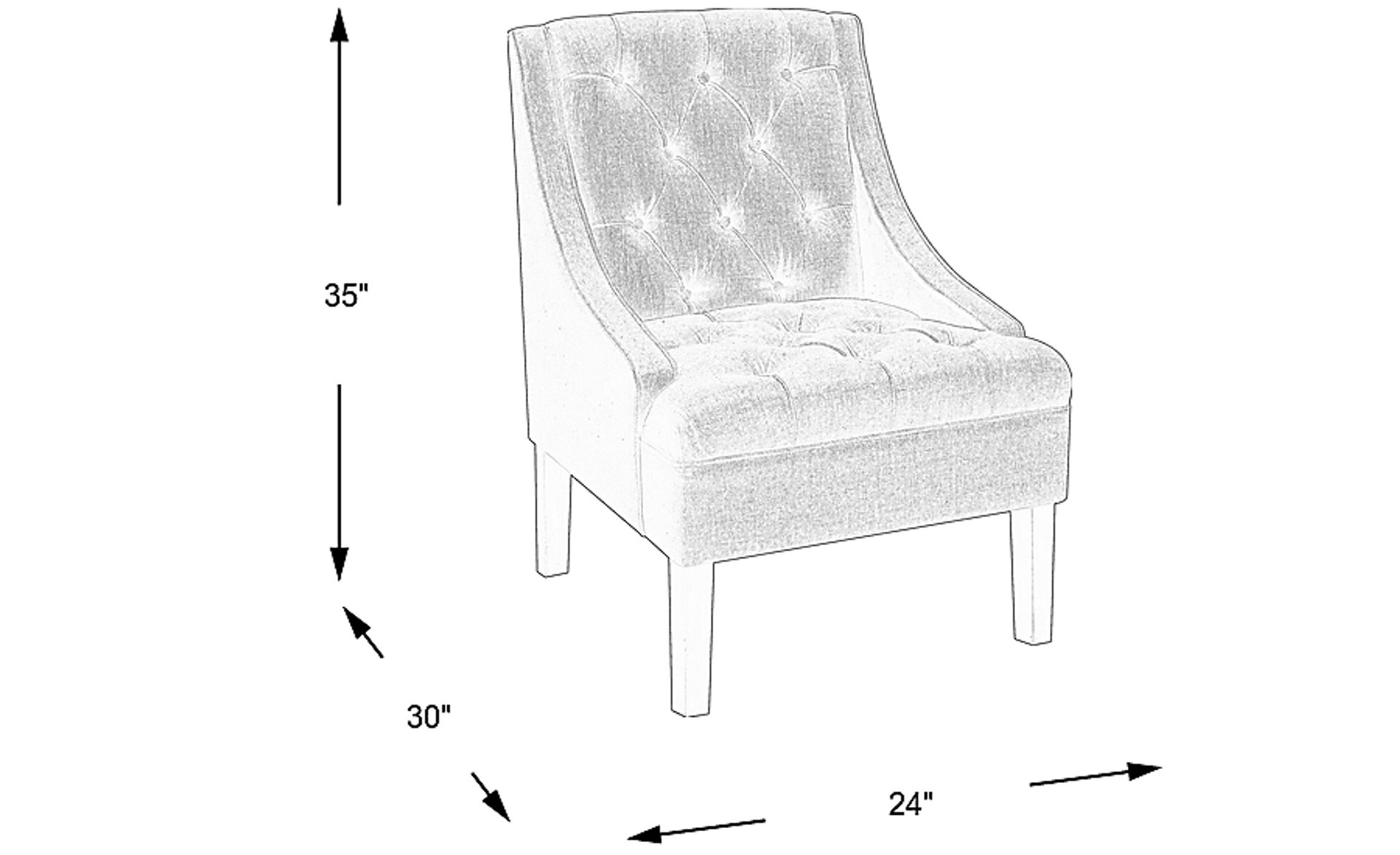 Dimension Image. Please refer to the Dimension Tab on this page for dimension details.