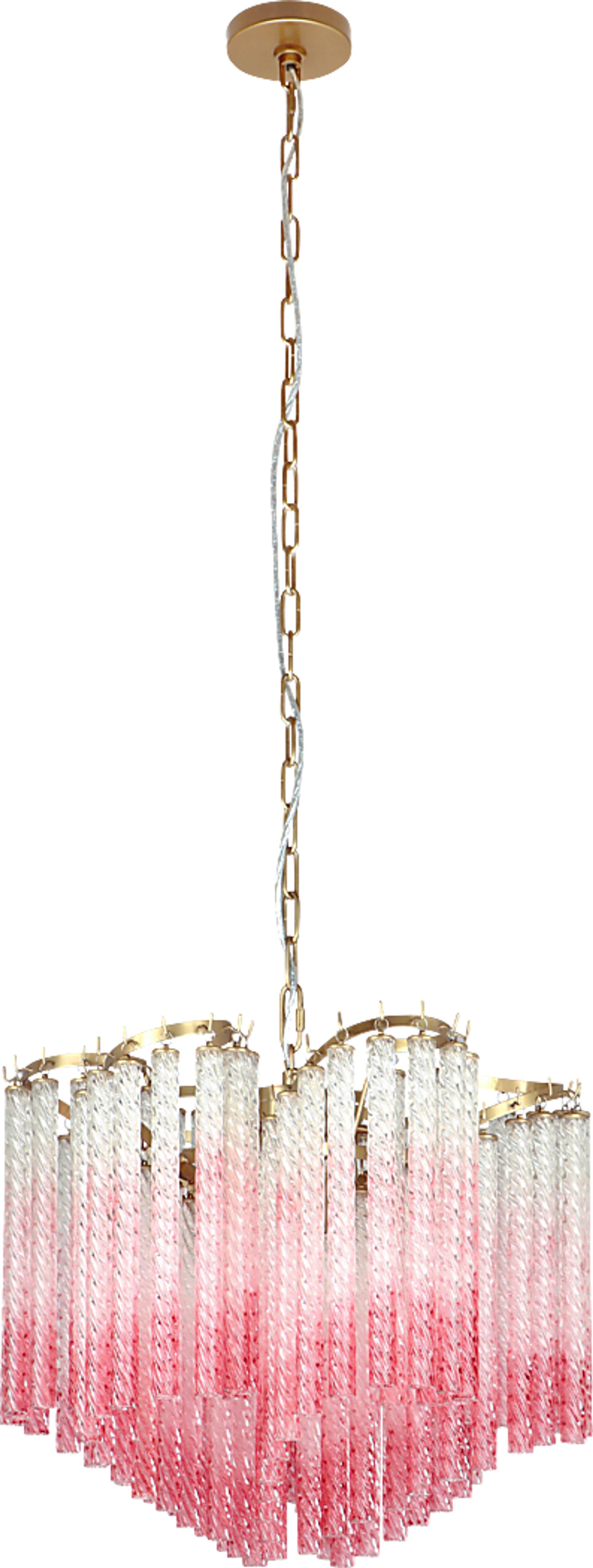 Sorolla Shade Pink Chandelier - Image 1
