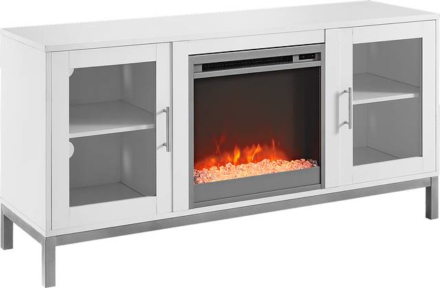 Sorrell White 52 in. Console with Electric Fireplace - Thumbnail - Image 2