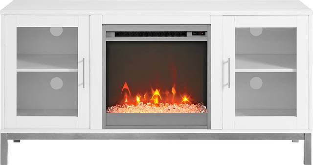 Sorrell White 52 in. Console with Electric Fireplace - Thumbnail - Image 1