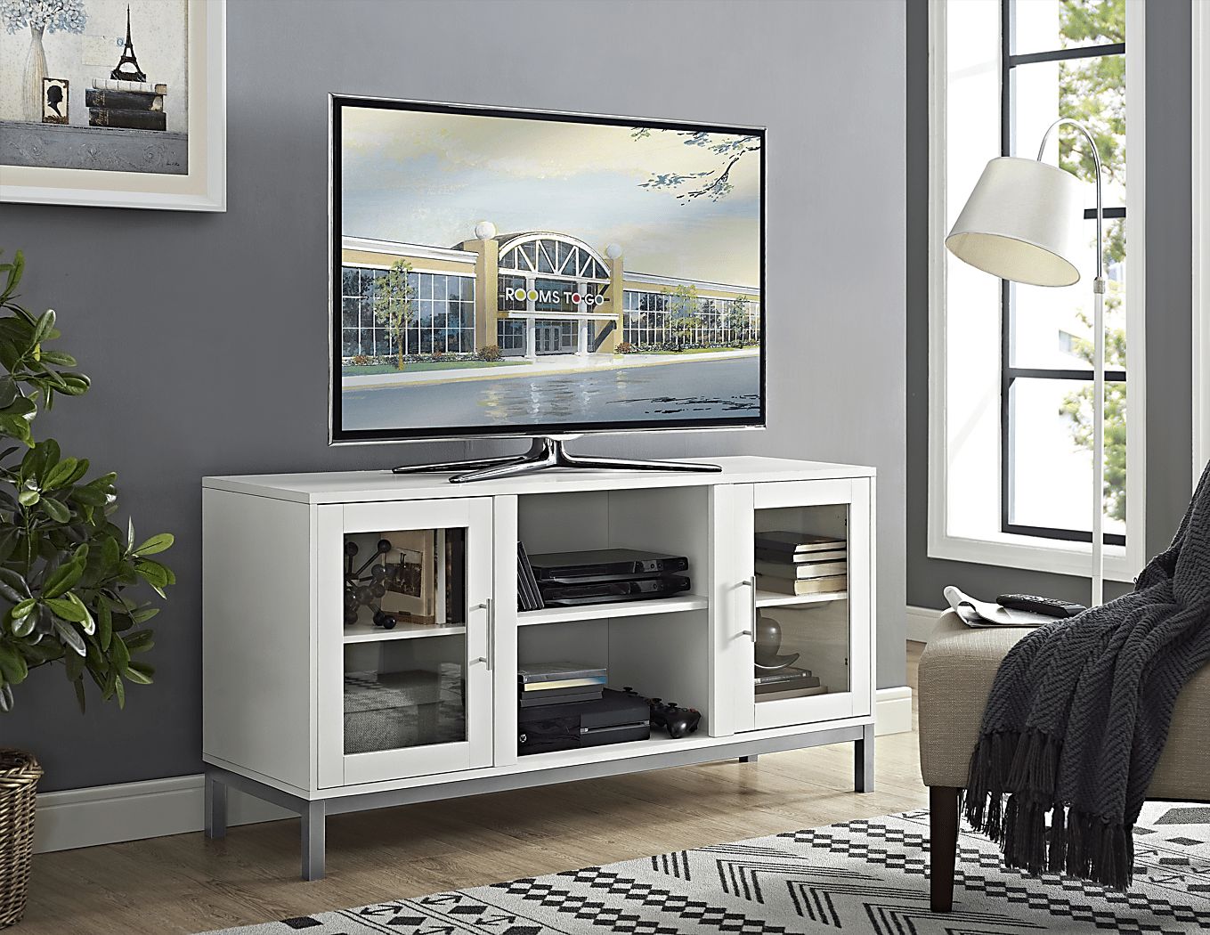 Sorrell White Colors,White Console | Rooms to Go