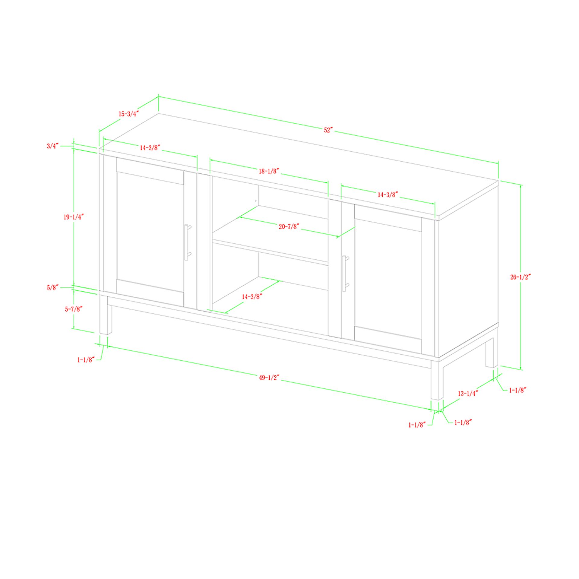 Sorrell White 52 in. Console - Image 7