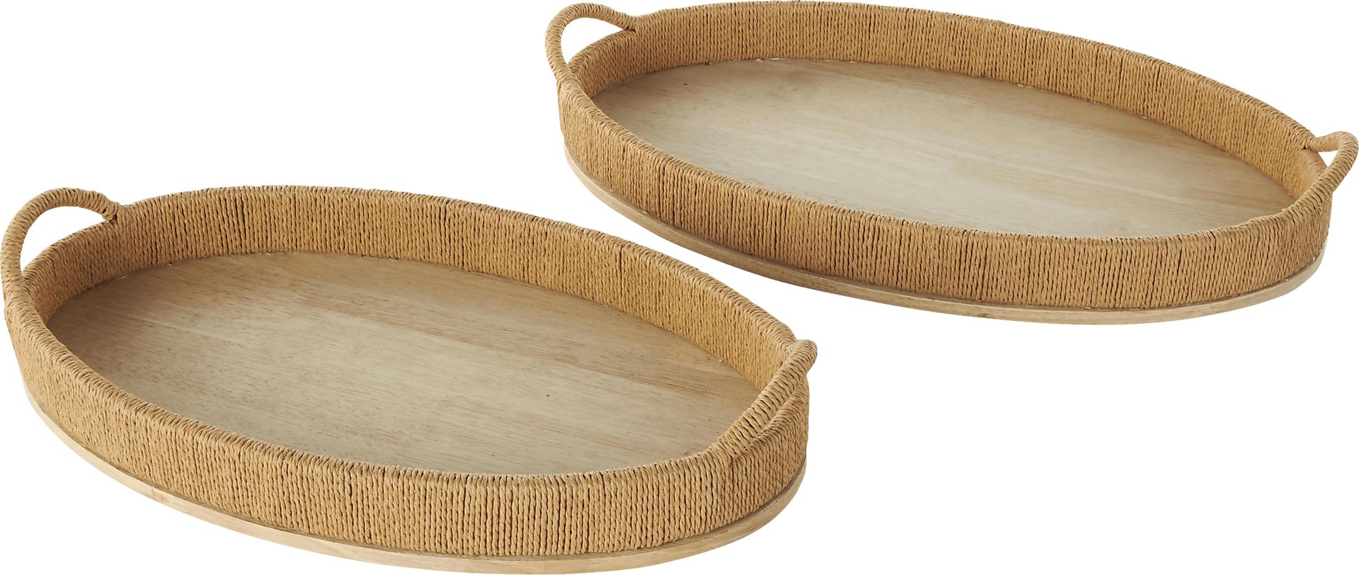 Sothea Brown Tray, Set of 2 - Image 1