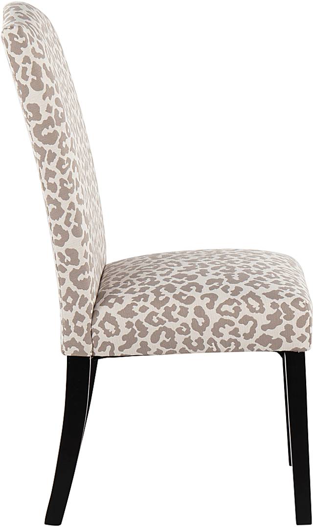 Sothel Gray Leopard Dining Chair - Thumbnail - Image 2