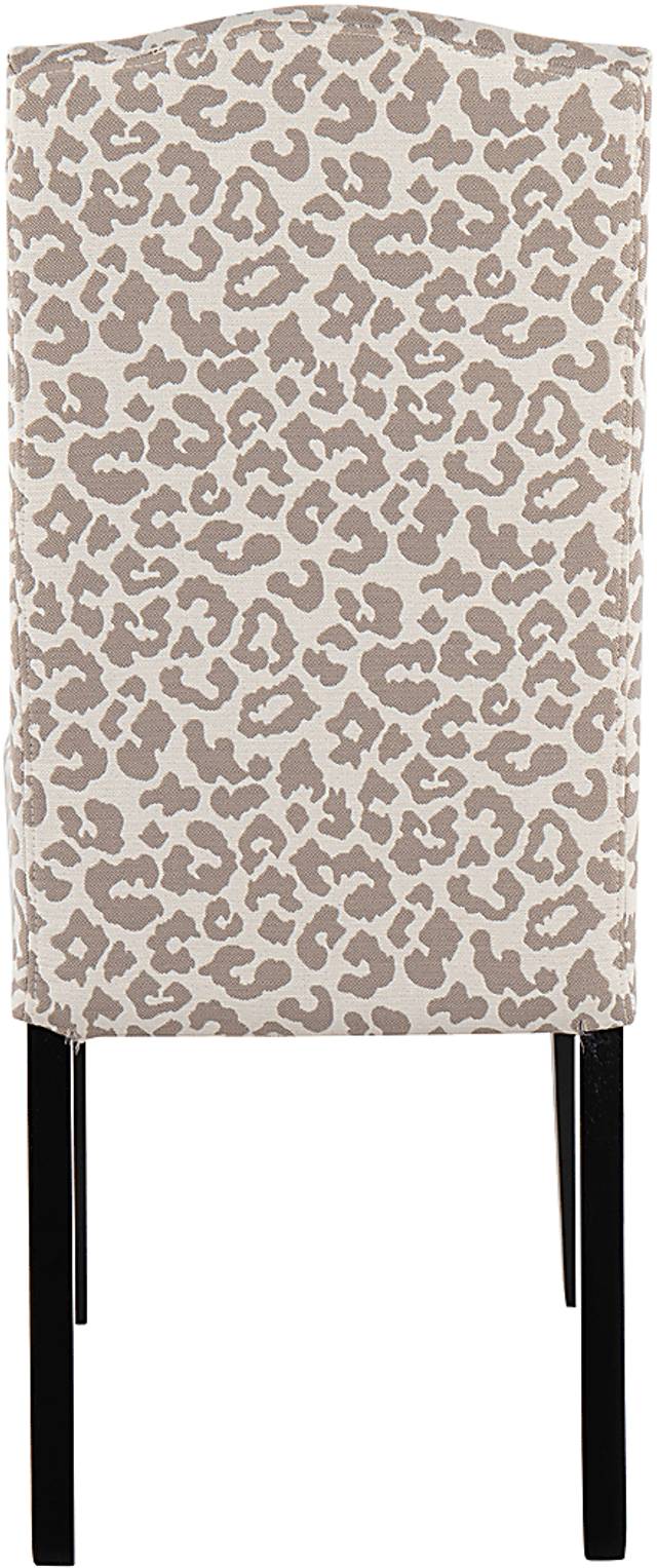 Sothel Gray Leopard Dining Chair - Thumbnail - Image 4