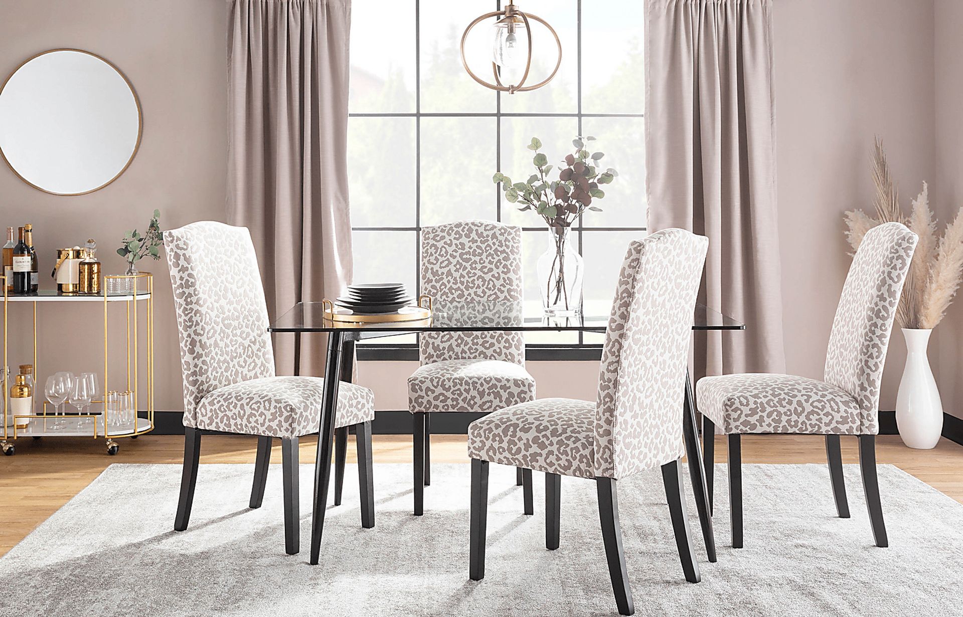 Sothel Gray Leopard Dining Chair - Image 7