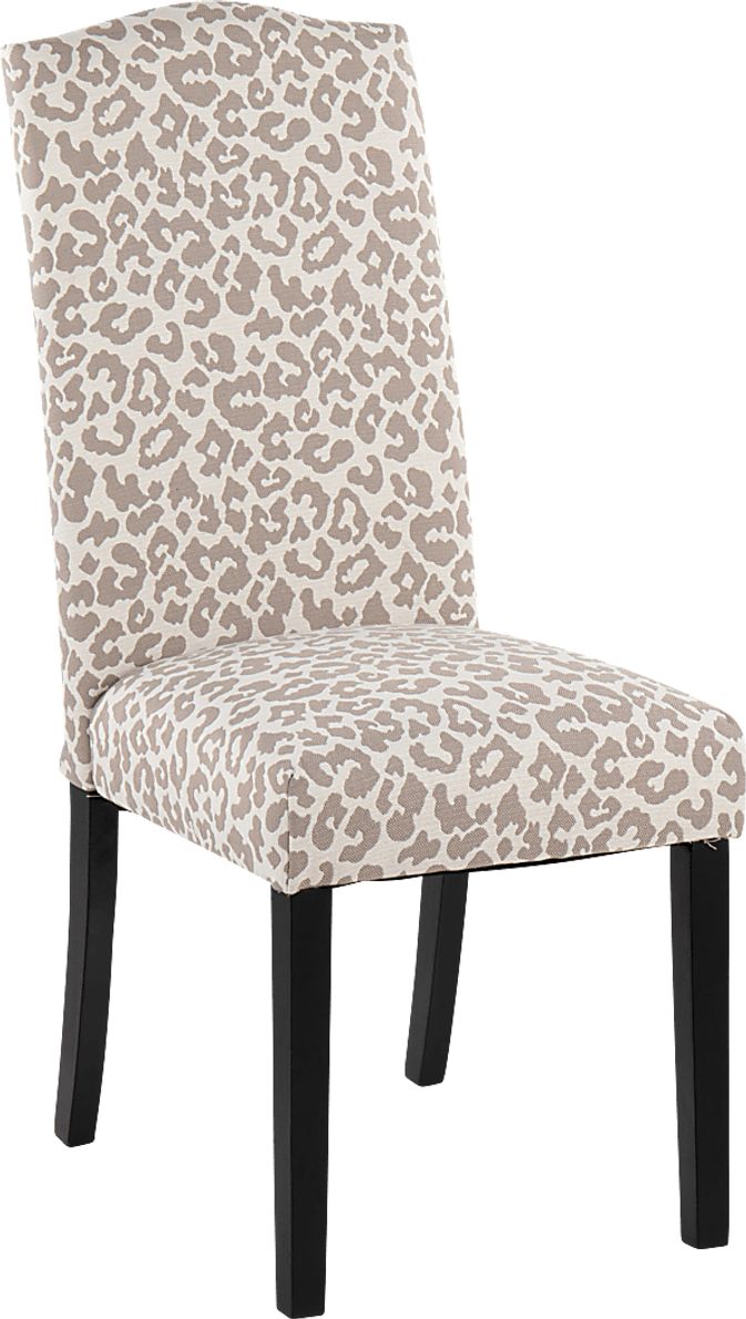 Gray leopard print deals chair