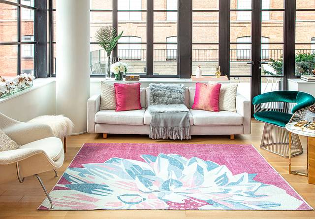 Sotidala Pink 5'3 x 7' Rug - Thumbnail - Image 2