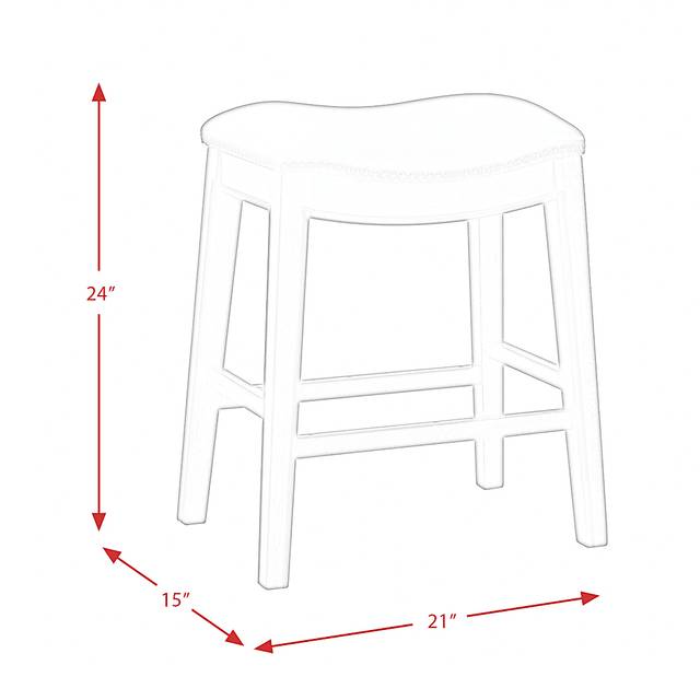 Soulbit Red Counter Height Stool - Thumbnail - Image 5