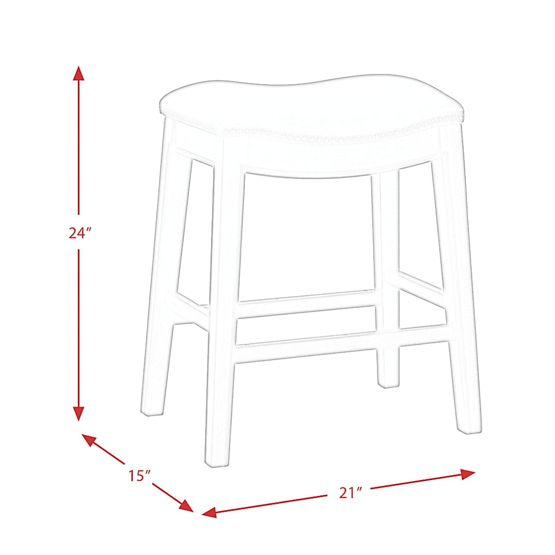 Soulbit Red Counter Height Stool - Image 5