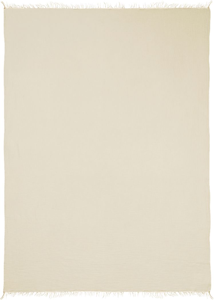 Soulis Beige Throw Blanket