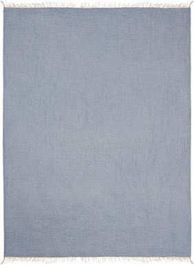 Soulis Blue Throw Blanket