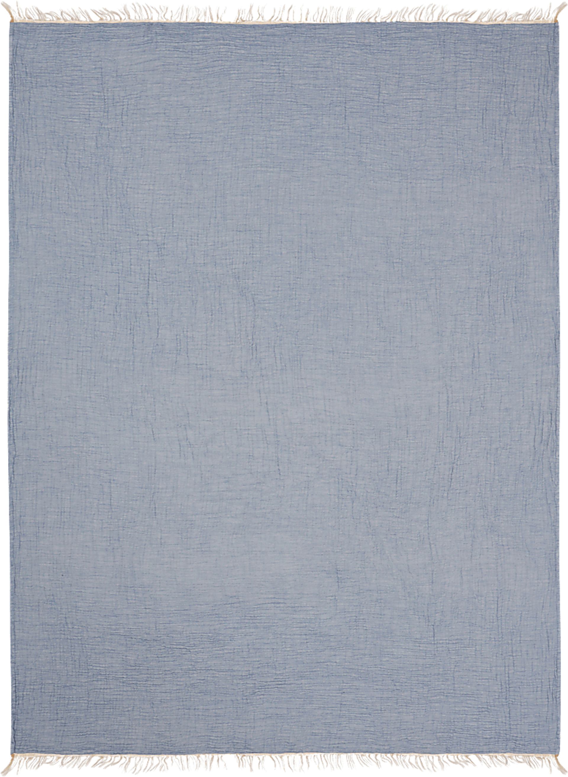 Soulis Blue Throw Blanket - Image 1