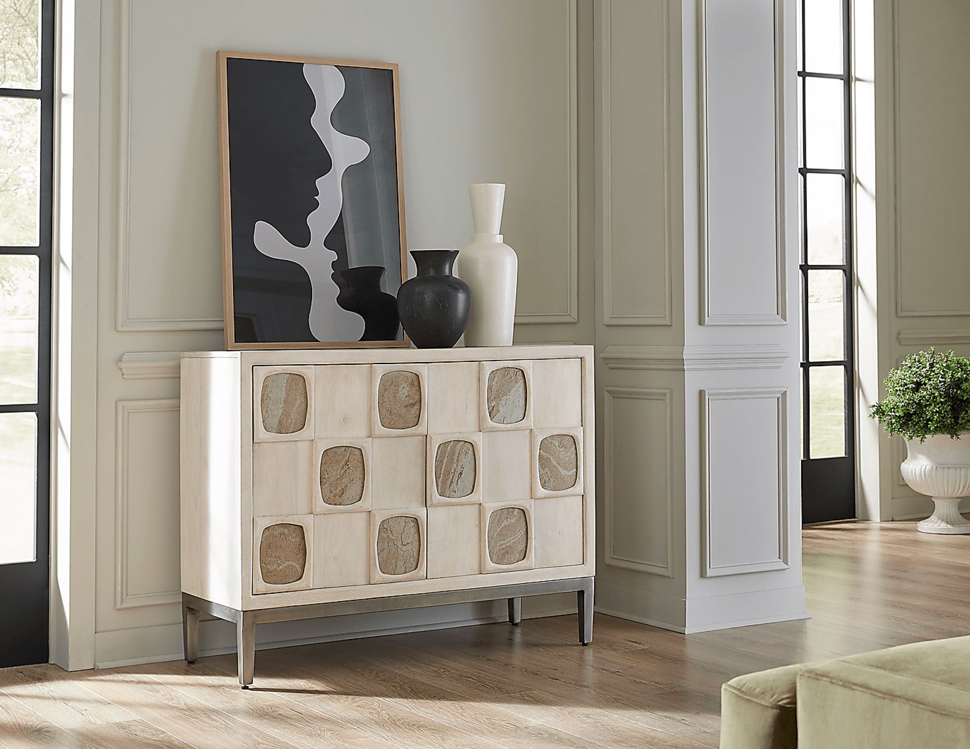 Soulwares White Bar Cabinet - Image 2