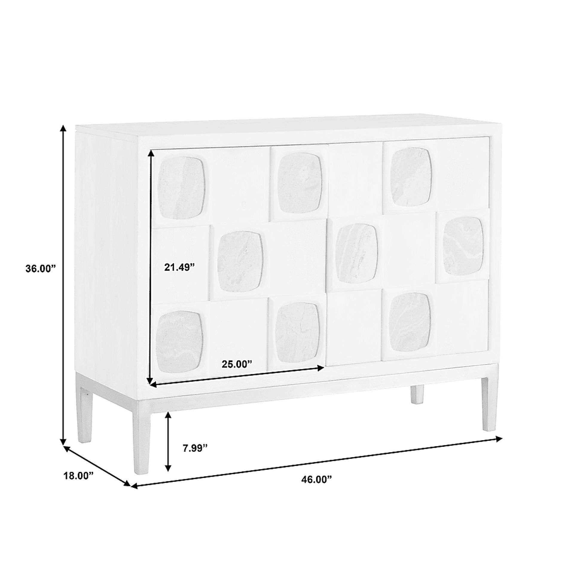 Soulwares White Bar Cabinet - Image 3