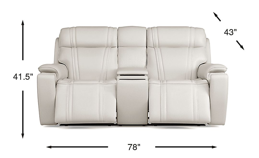 Sound Tech by Shaq Ice Leather Triple Power Reclining Loveseat with Audio