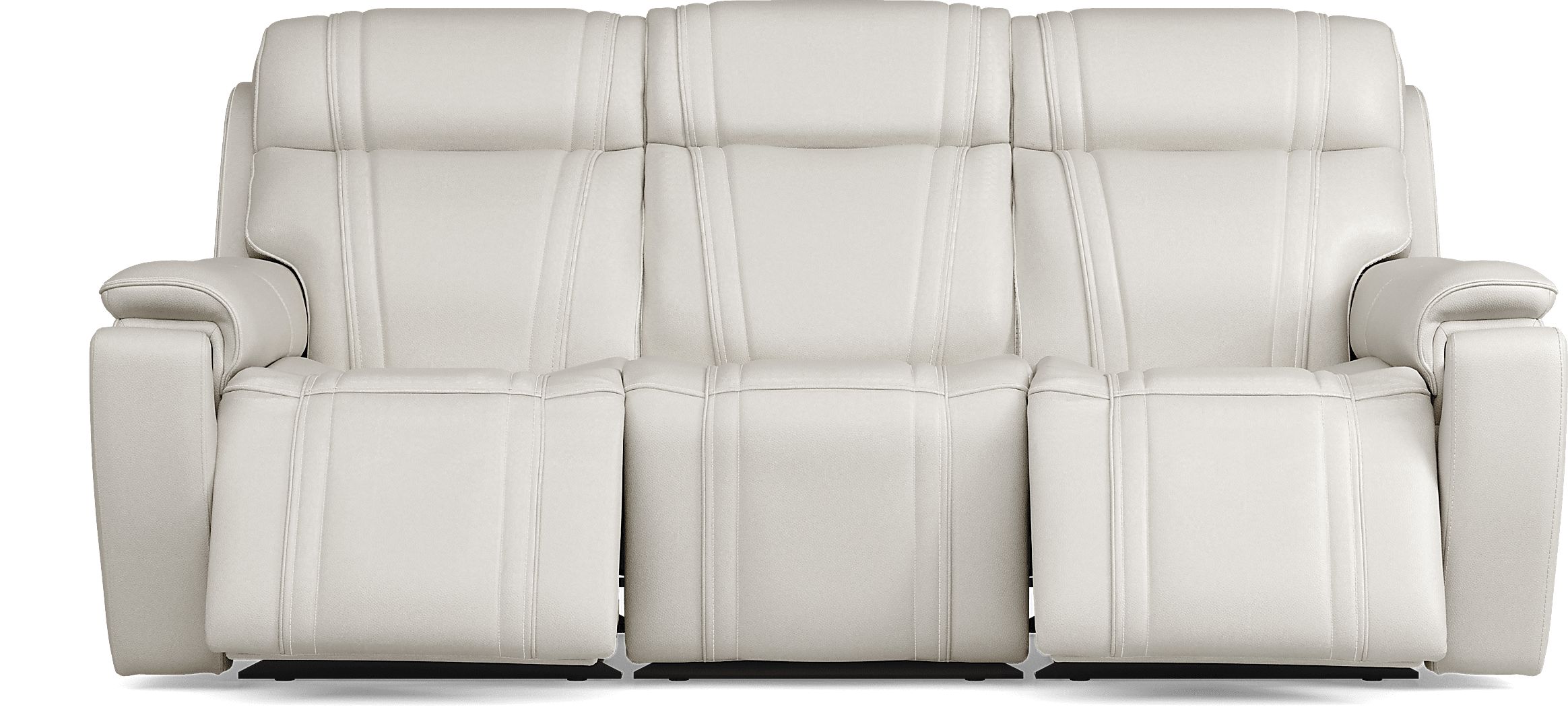 Sound Tech by Shaq Ice Leather Triple Power Reclining Sofa with Audio