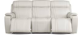 triple power reclining sofa with audio