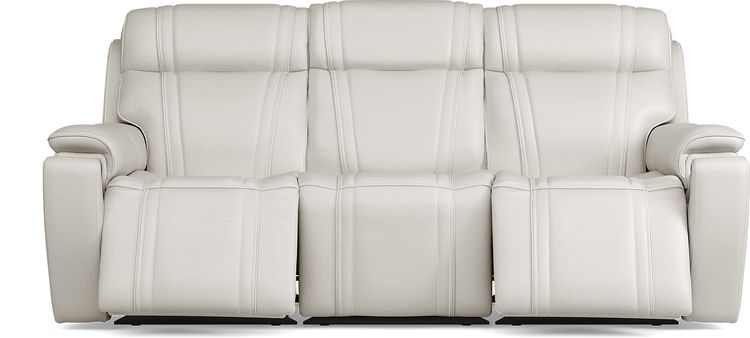 triple power reclining sofa with audio