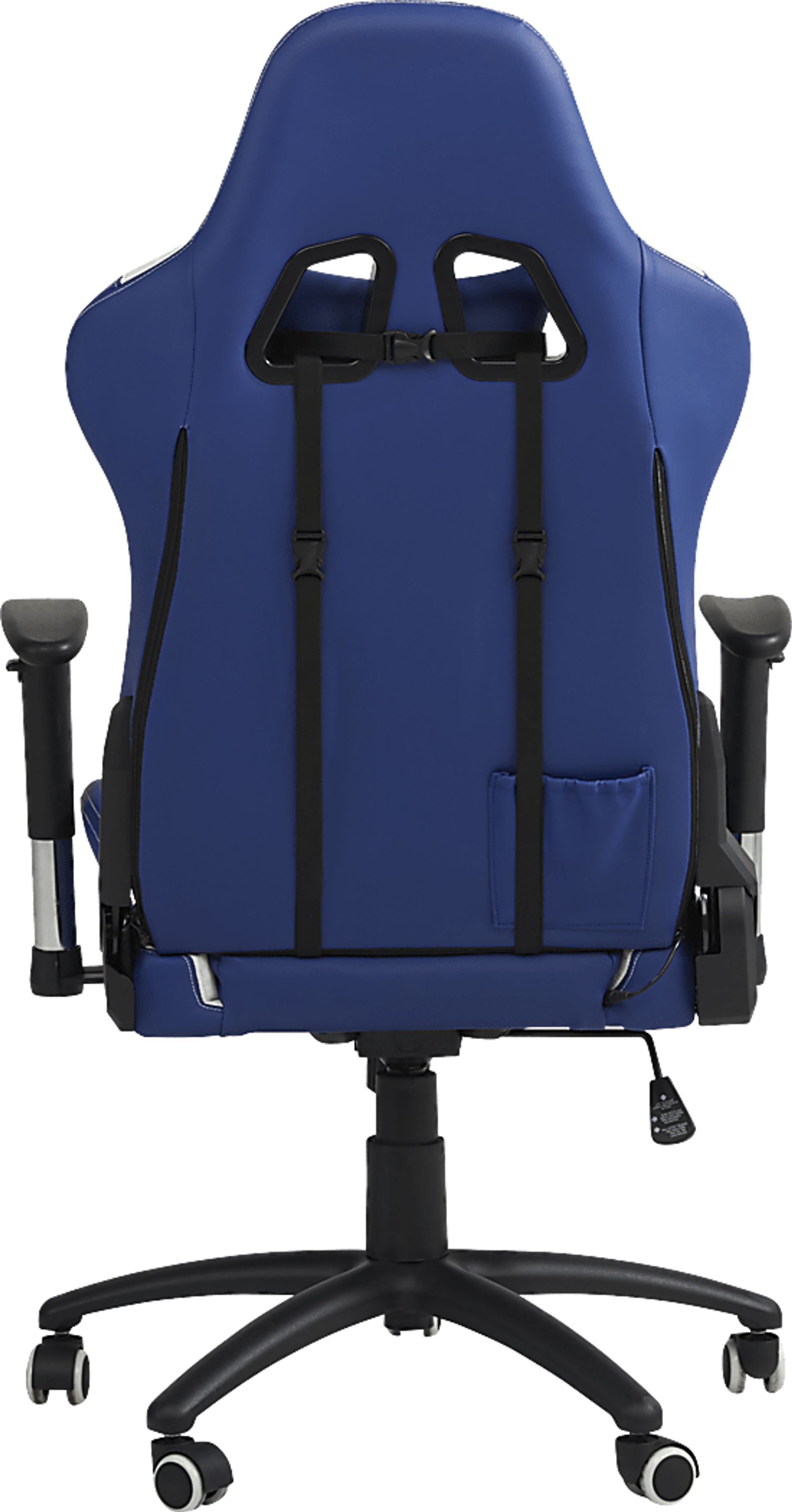 Sound Trek Blue/White Ergonomic PC Gaming Chair - Image 3