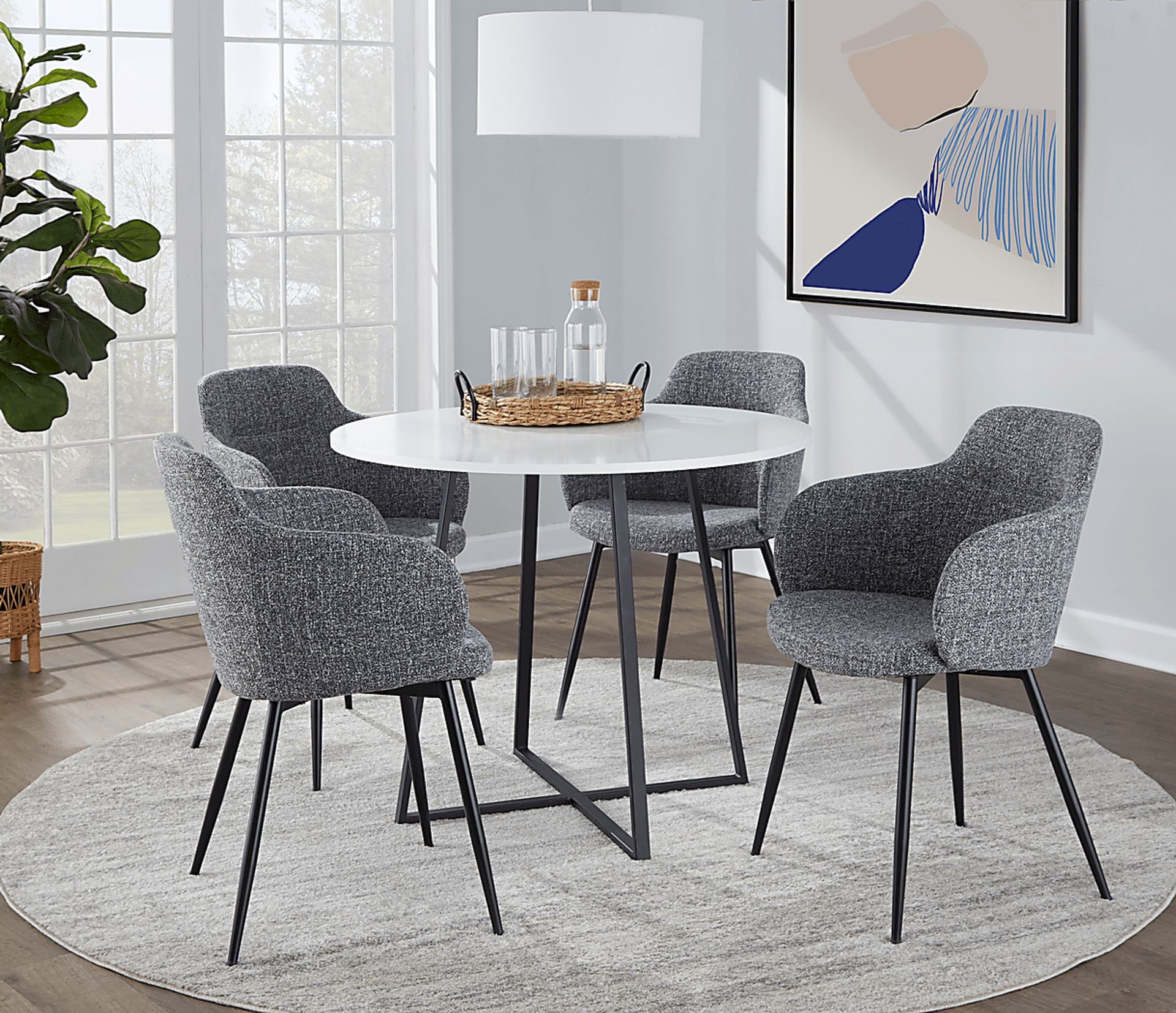 Sourwood IV White Dining Table - Image 2