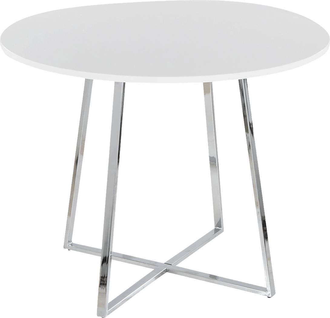 Sourwood V White Dining Table