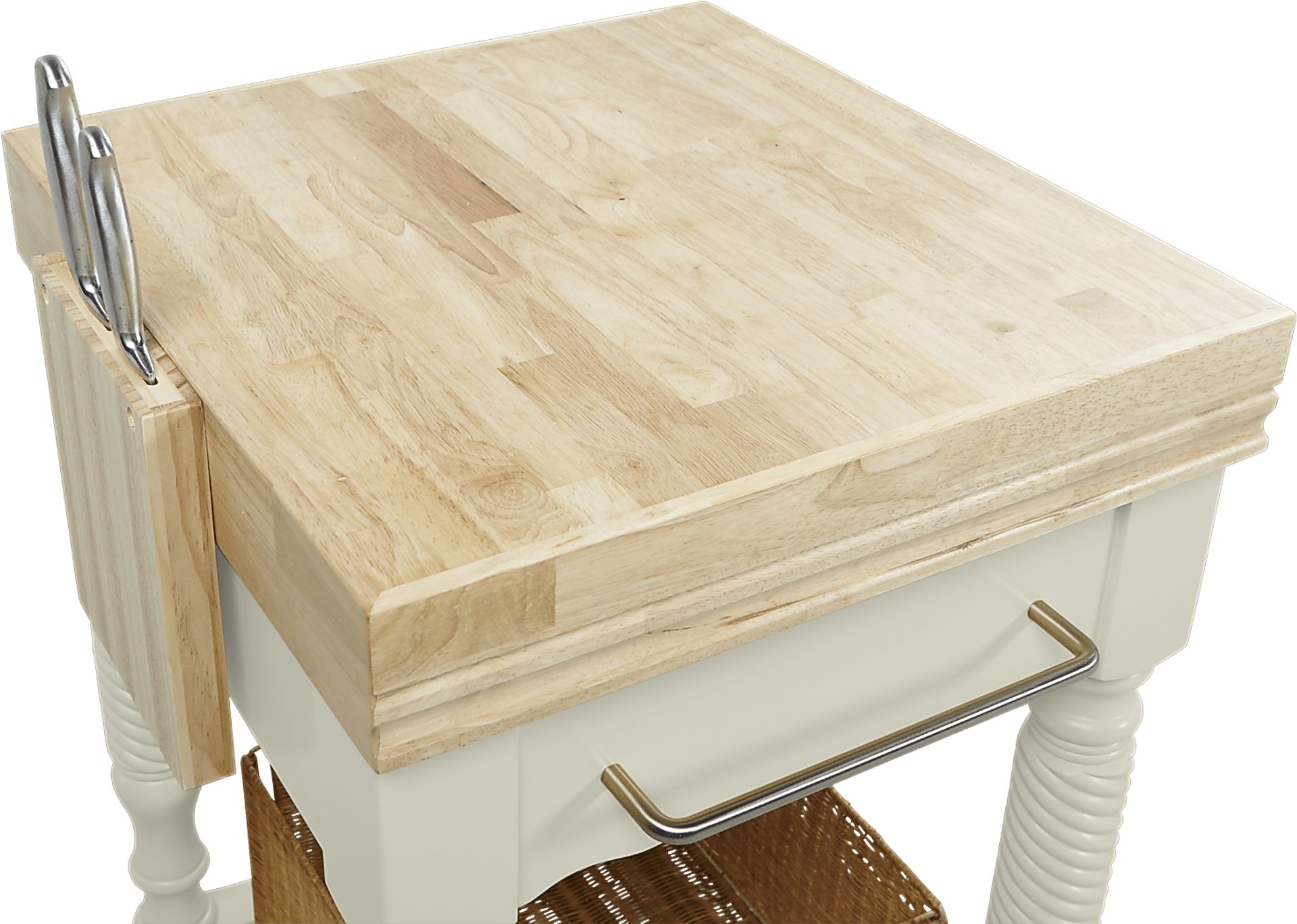 Sous Chef Off-White Small Kitchen Island - Image 2