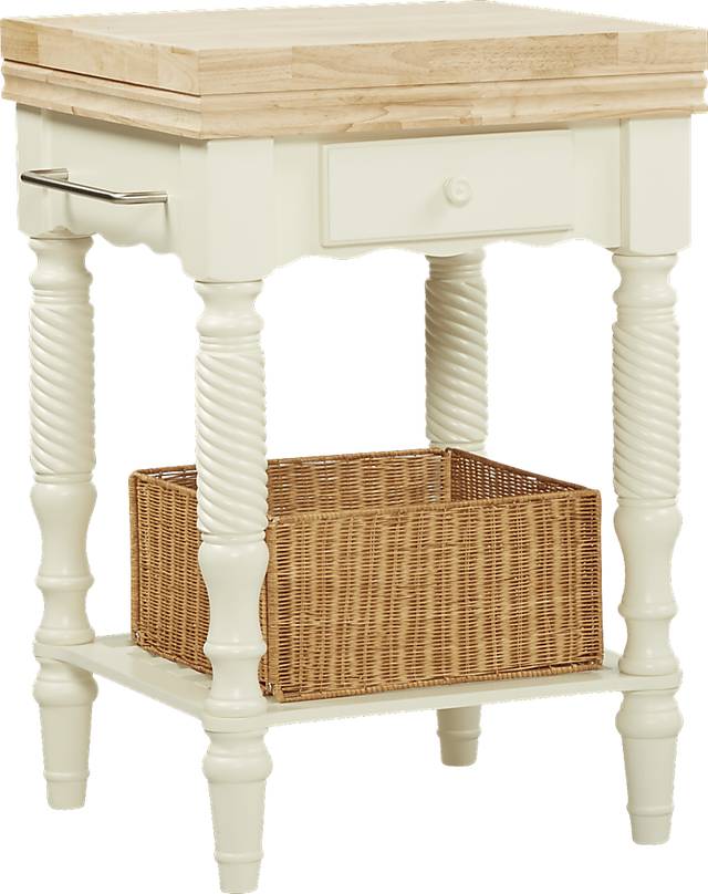Sous Chef Off-White Small Kitchen Island - Thumbnail - Image 1
