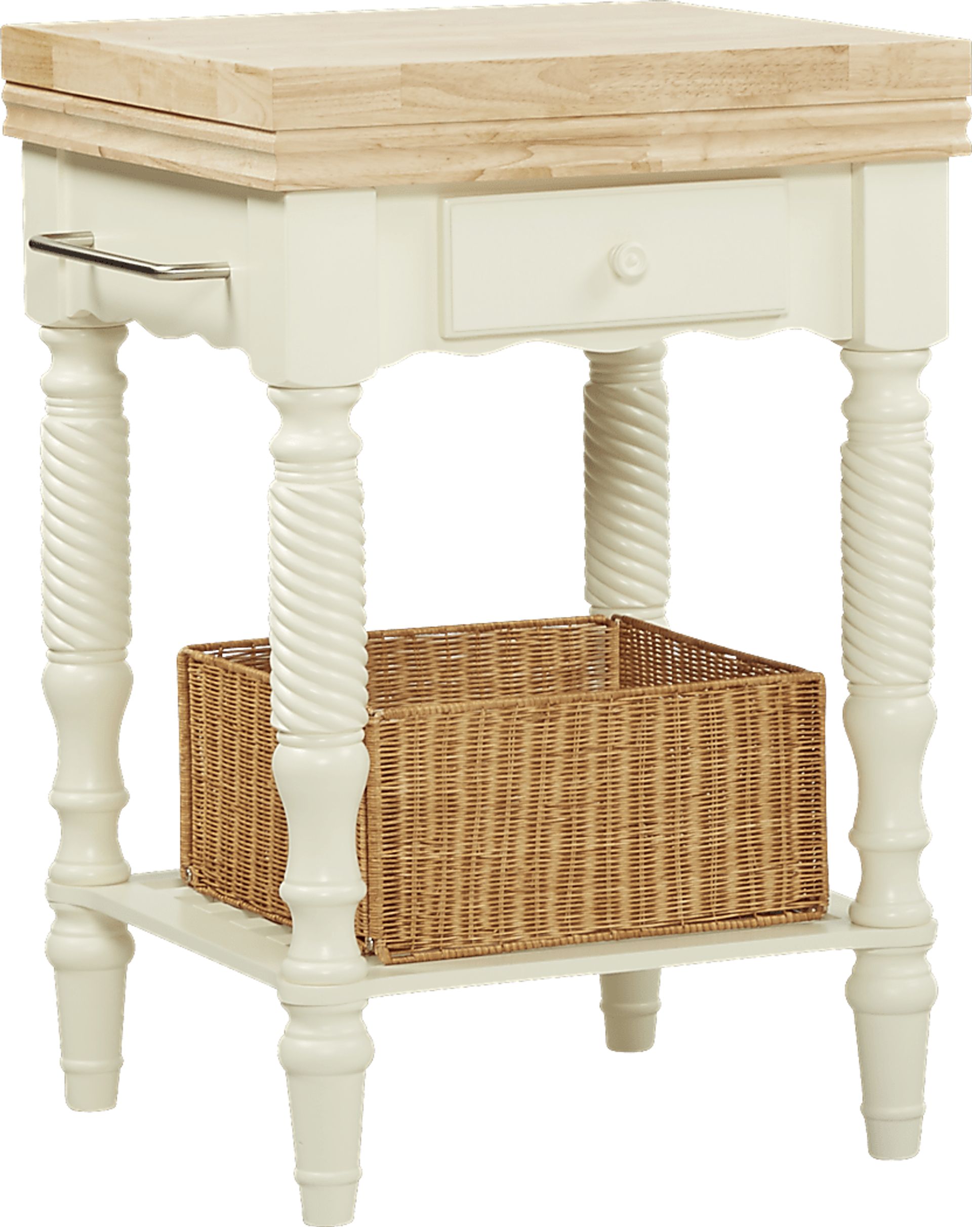 Sous Chef Off-White Small Kitchen Island - Image 1