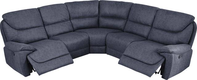 South Brook Blue 5 Pc Reclining Sectional - Thumbnail - Image 3