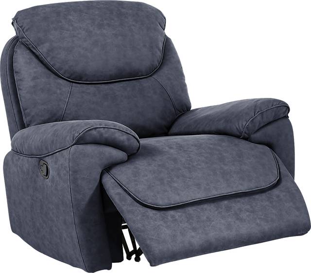 South Brook Blue Glider Recliner - Thumbnail - Image 2